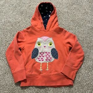 Mini Boden size 7-8Y owl hoodie